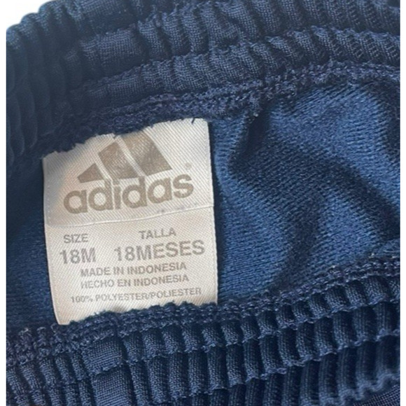 ADIDAS Baby Tricot Tracksuit Boys Size 18M Blue White Jacket Pants Kids Set - Picture 10 of 10